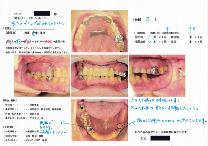 60歳の方のカウンセリングシート②