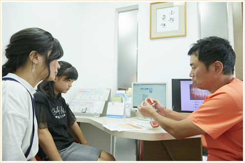 取り組み3　治療の際は親御さんにも立ち会ってもらう